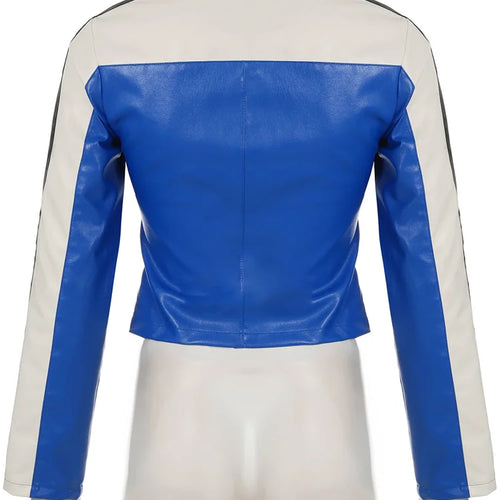 Load image into Gallery viewer, Digital Print Women Crop Jackets Hipster Casual Full Sleeve Basic Streetwear Slim 2025 Spring Fashion Streetwear Zip Coat
