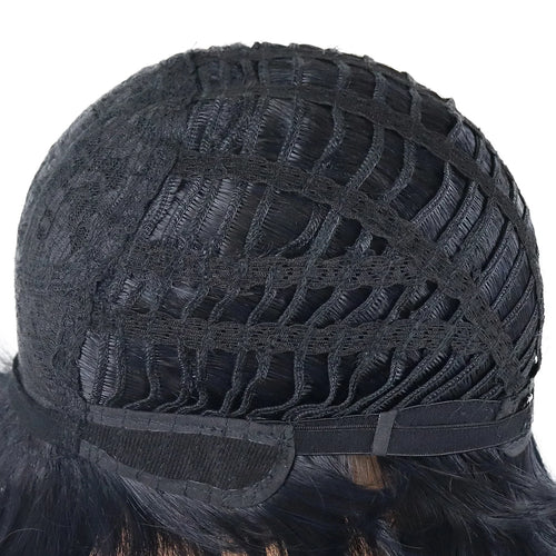 Load image into Gallery viewer, Synthetic Hair Natural Shag Wig with Bangs Black Women Wig Mullet Dovetail Wig Halloween Costume Party Cosplay Wigs
