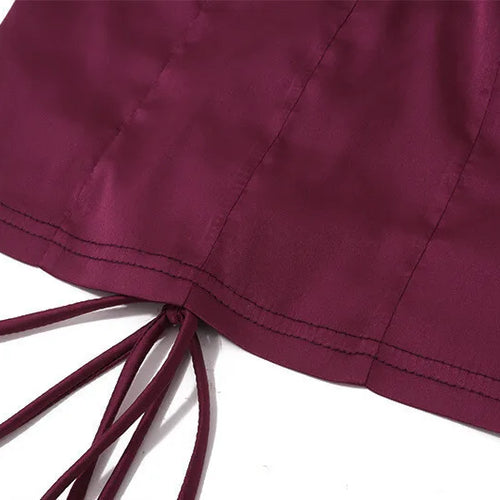 Load image into Gallery viewer, Sexy Skirt Two Piece Sets Women Halter Lace-up Cropped Tops And Maxi Skirt Ladies Fashion Sleeveless 2 Piece Sets
