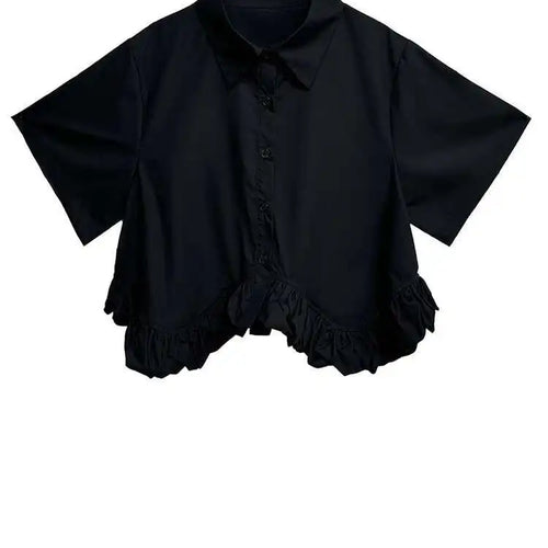 Load image into Gallery viewer, High Elastic Waist Black Buckle Spliced Long Wide Leg Pants New Trousers Women Fashion Tide Spring Autumn 2025 1DJ0632
