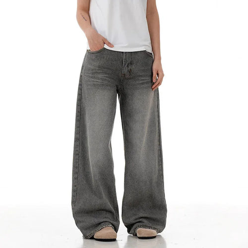 Load image into Gallery viewer, Men's Jeans New American Style  Straight Leg Washed Loose Stylish High Street Gradient Color Trendy Male Trousers 9W1717
