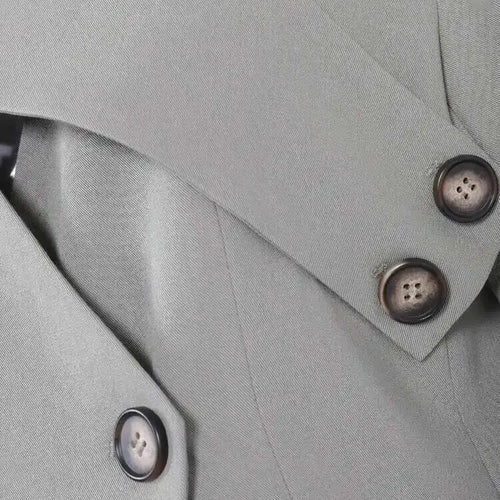 Load image into Gallery viewer, Women Gray Button Cross Hollow Out Elegant Blazer New V-neck Long Sleeve Jacket Fashion Tide Spring Autumn 2025 CPDB002
