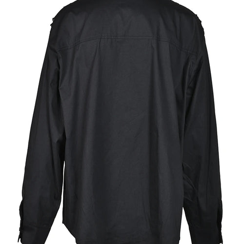 Load image into Gallery viewer, Women White Lace Pleated Big Size Blouse New Lapel Long Sleeve Loose Fit Shirt Fashion Spring Autumn 2025 1DF426001
