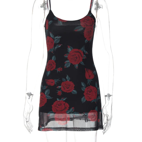 Load image into Gallery viewer, Mesh Elegant Flower Print Slips Patchwork Sexy Slim Maxi Dress Summer Women Fashion Outfit Party Beach Vacation
