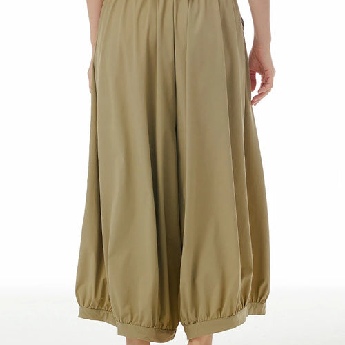 Load image into Gallery viewer, High Elastic Waist Khaki Pleated Brief Long Wide Leg Pants New Trousers Women Fashion Tide Spring Autumn 2025 1DJ0881
