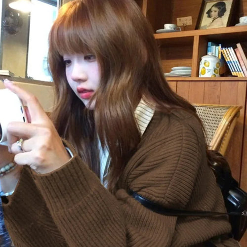 Load image into Gallery viewer, Autumn Sweet Y2k Aesthetic Casual Knitted Cardigans 2025 Grunge Gentle Solid All Match Tops Harajuku Loose V Neck Sweater Women
