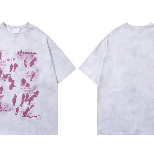 Load image into Gallery viewer, Vintage T-Shirt Y2K Grunge Shadow Graphic Printed Tshirt Streetwear Men Hip Hop Harajuku Punk Gothic Baggy Summer Casual Top Tee
