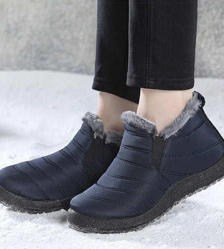 Men Boots Black Blue Winter Shoes For Man Waterproof Snow Boots Ankle Winter Boots For Men Fur Footwear Combat Botas Para Hombre