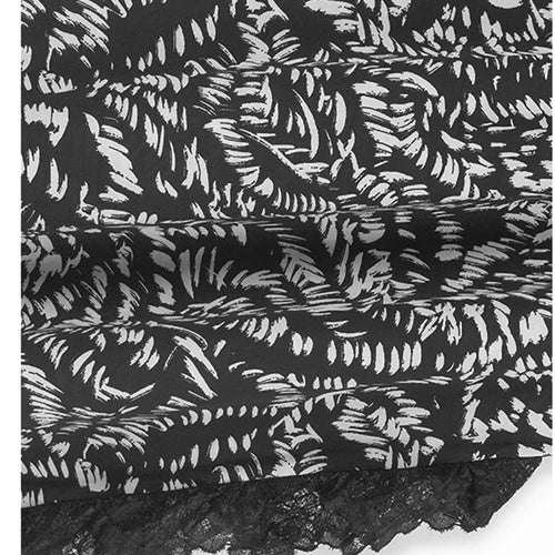 Load image into Gallery viewer, Women Gray Lace Color-block Big Size Midi Dress New Round Neck Short Sleeve Fashion Tide Spring Summer 2025 1DJ0921
