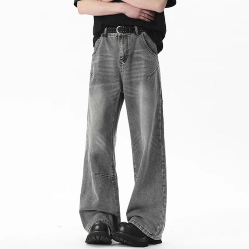 Load image into Gallery viewer, Men's Jeans New Summer Three Dimensional Splicing Design American High Street Straight Leg Male Denim Pants 2025 9W1660
