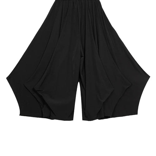 Load image into Gallery viewer, High Elastic Waist Black Pleated Shaped Long Wide Leg Pants New Trousers Women Fashion Tide Spring Autumn 2025  1DJ0980
