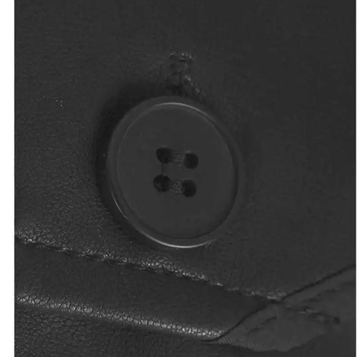 Load image into Gallery viewer, Women Black Pu Leather Vest False Two Big Size Shirt Dress New Lapel Long Sleeve Fashion Tide Spring Autumn 2025 1DH9653
