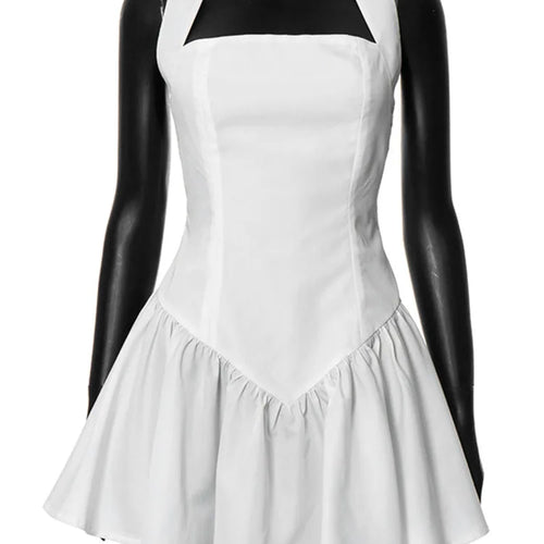 Load image into Gallery viewer, Sexy Sleeveless Tight  Dress For Women 2024 Summer New Sleeveless Mini Hanging Collar Dress Temperament Slim Vestido
