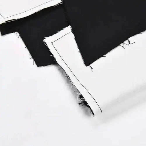 Load image into Gallery viewer, Women Black Irregular Color-block Big Size Blazer New Lapel Long Sleeve Jacket Fashion Tide Spring Autumn 2025 1DF308001
