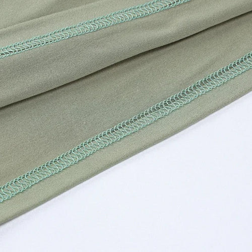 Load image into Gallery viewer, Sexy Two Piece Set Women Outfit Green Strapless Full Sleeve Crop Top And Mini Skirt Matching Sets Female Dress Set
