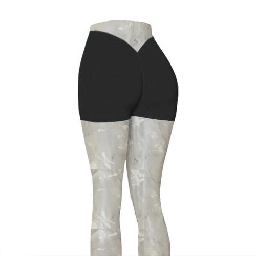 Load image into Gallery viewer, 24Colors Nylon Back V Butt Yoga Pants Women High Waist Fitness Workout Gym Running Scrunch Leggings Shorts Active Wear
