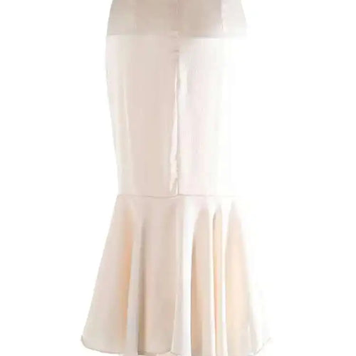 Load image into Gallery viewer, High Waist Apricot Irregular Elegant Midi Half-body Mermaid Skirt Women Fashion Tide New Spring Autumn 2025 1DJ0074
