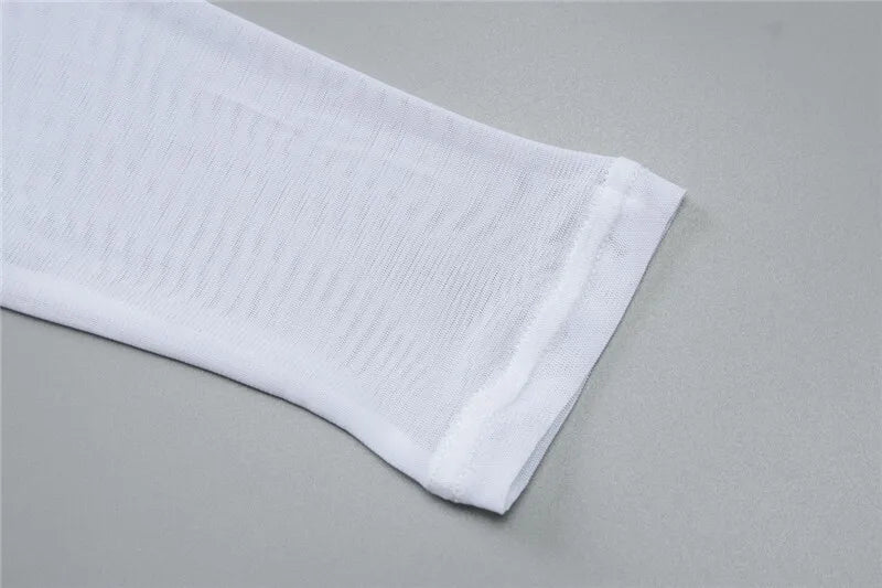 Sexy Skirt Two Piece Sets Women O Neck Long Sleeve T-shirt And Mini Draped Skirt Matching Sets Ladies Skinny Club Sets