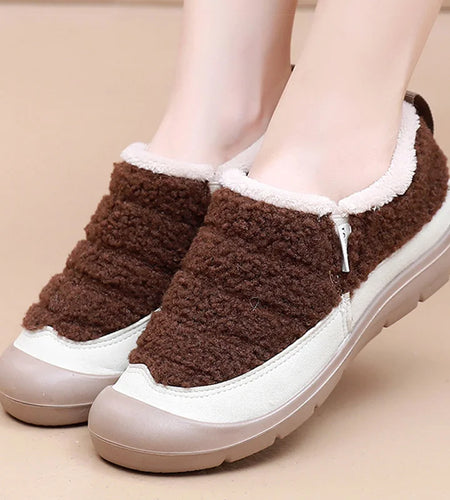 Women's Boots Mix Color Winter Shoes For Woman Fur Boots Winter Footweat Women 2025 Keep Warm Ankle Boots Snow Black Botas Mujer