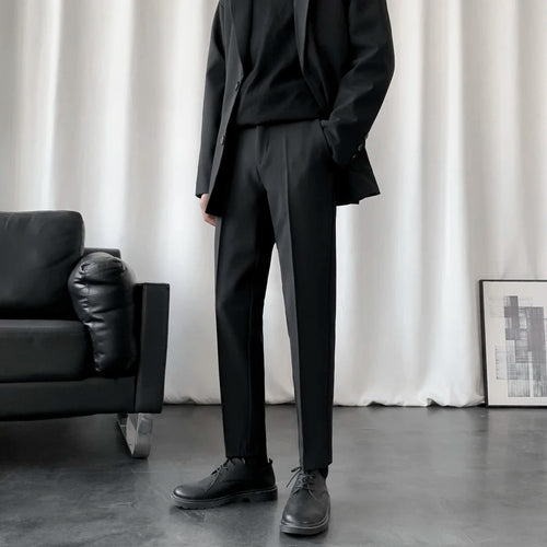 Load image into Gallery viewer, Business Casual New Men&#39;s Suit Pants Drape Pencil Bottom Straight Leg Male Trousers Korean Style Autumn Simple 2024 9C6809
