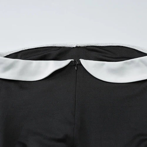 Load image into Gallery viewer, Sexy Sleeveless Patchwork Off-shoulder Backless Strapless Mini Dress For Women Solid Zipper Slim Sexy Club Party Dress
