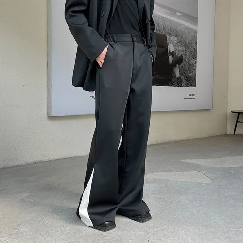 Load image into Gallery viewer, Spring Korean Fashion Casual Men&#39;s Trousers Fashionable 2023 Contrast Color Wide Leg Male Pants Darkwear 9A6743
