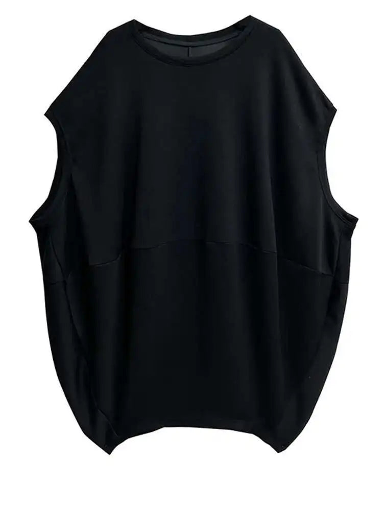 Women Black White Brief Big Size Casual Mini Dress New Round Neck Short Sleeve Fashion Tide Spring Summer 2025 1DH5840