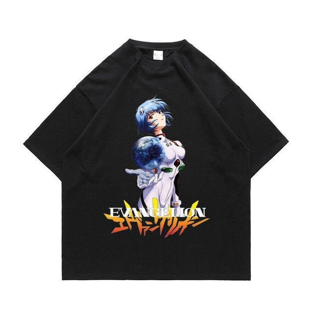 Vintage Washed Tshirts Anime T Shirt Harajuku Oversize Tee Cotton fashion Streetwear unisex topv2