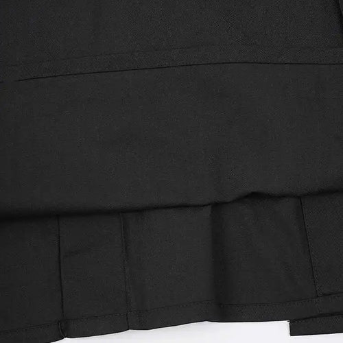 Load image into Gallery viewer, High Waist Black Pleated Botton Shaped Elegant Midi Half-body Skirt Women Fashion Tide New Spring Autumn 2025 CPG1936
