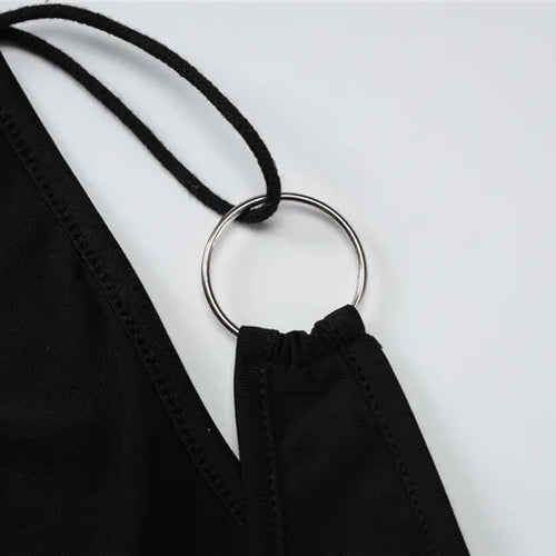 Load image into Gallery viewer, Skew Collar Backless Sexy Mini Dress For Women Gown Black Hollow Out Off-shoulder Sleeveless Bodycon Club Long Dress
