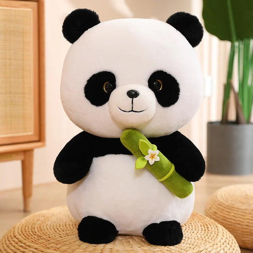 Load image into Gallery viewer, 25/35/45cm Lovely Panda Plush Toys Cute bamboo Panda Bears with bamboo Plushie Doll Stuffed Animal Toy For Kids  Best Gift
