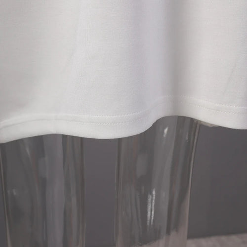 Load image into Gallery viewer, Women Black White Brief Big Size Casual Mini Dress New Round Neck Short Sleeve Fashion Tide Spring Summer 2025 1DH5840
