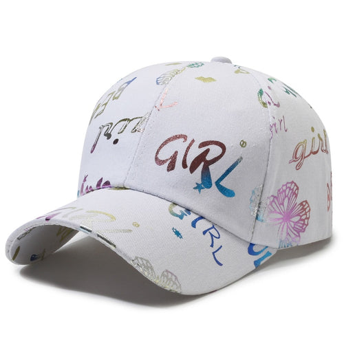 Load image into Gallery viewer, Fashion Women Men Print Graffiti Baseball Caps Female Male Sport Butterfly Smiling Face Letter Visors Cap Sun Hat For Women Men
