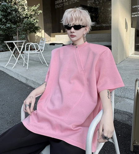 Summer New Trendy Men's T-shirt Short Sleeve Pullover O-neck Beading Male Tees Fashion Tide Summer Menwear Top 9W1793