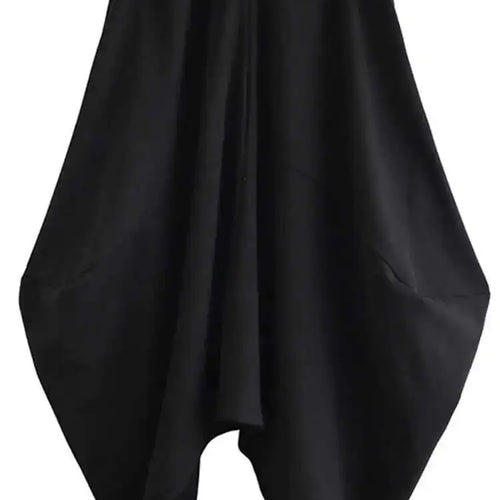 Load image into Gallery viewer, High Elastic Waist Black Irregular Big Size Long Trousers New Loose Fit Pants Women Fashion Spring Autumn 2025 1DE4266
