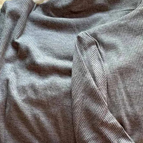 Load image into Gallery viewer, Threaded Short Sleeves Women T-shirts Summer New 2025 Turtleneck Solid Slim Elastic Long-sleeved Female Buttoming Pulls Top Tees
