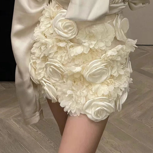 Load image into Gallery viewer, Solid Spliced Appliques Slimming Skirts For Women High Waist Temperament Mini Skirts Female Fashion Style Fashion
