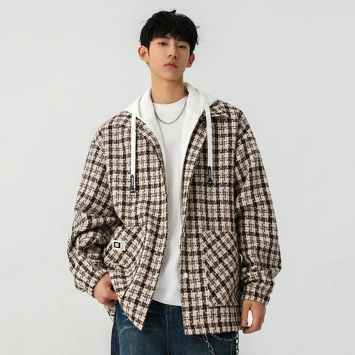 Load image into Gallery viewer, Male Hooded Jackets Spring New High Street Mulit Pockets Fashionable Jacket American Style Men&#39;s Wear Short Coat 9W1276
