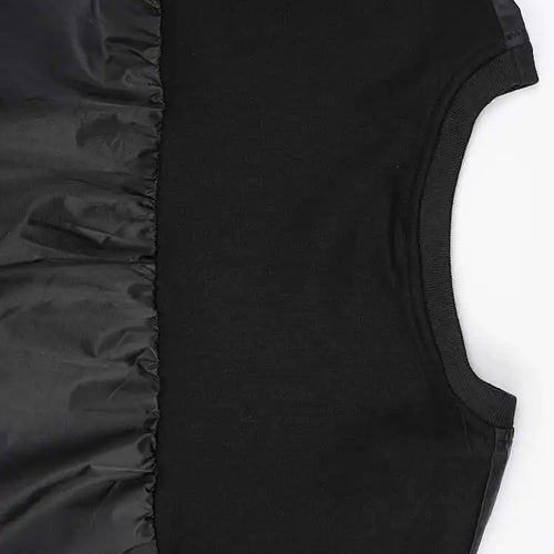 Load image into Gallery viewer, Women Army Green Color-block Big Size Midi Dress New Round Neck Long Sleeve Fashion Tide Spring Autumn 2025 CPG2092
