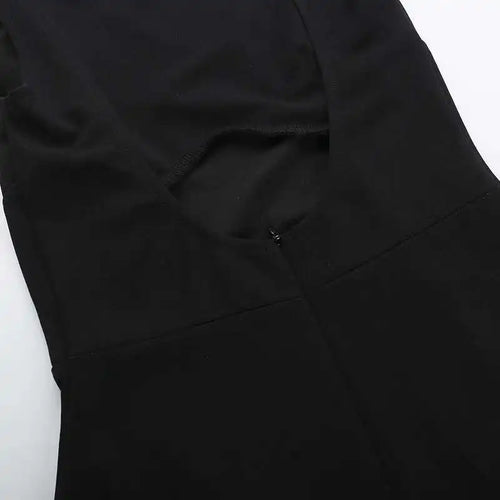 Load image into Gallery viewer, Elegant Backless Mini Tank Dress For Women Fashion Black O Neck Sleeveless Club Party A-line Basics Sexy Dress New
