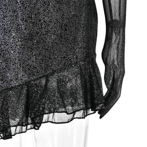 Load image into Gallery viewer, Elegant Strapless Ruffle Sexy Mini Dress For Women Fashion Off-shoulder Backless Sequins Sparkle Club Party Dress
