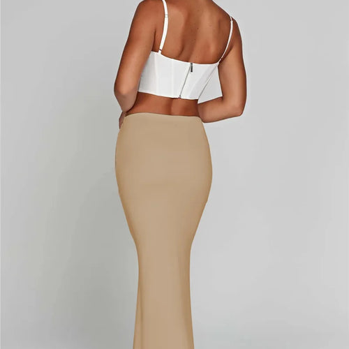 Load image into Gallery viewer, Thickened Fabric Sexy Maxi Skirt Women 2023 Autumn Winter New Solid High Waist Skinny Club Party Long Skirt Elegant
