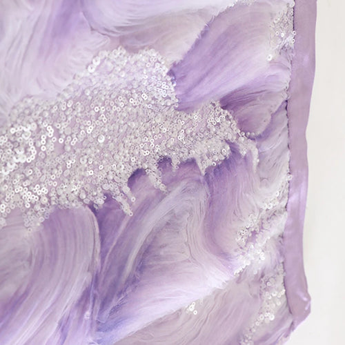 Load image into Gallery viewer, High Elastic Waist Blue Tie Dye Nailed Mesh Elegant Long Half-body Skirt Women Fashion Tide New Spring Autumn 20251DJ0705
