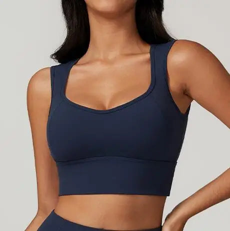 Strapless Yoga Vest for Women Underwear Sexy Beautiful Back Sports Bra for Women's Gym Shock-absorbing Quick Drying Fitness Top