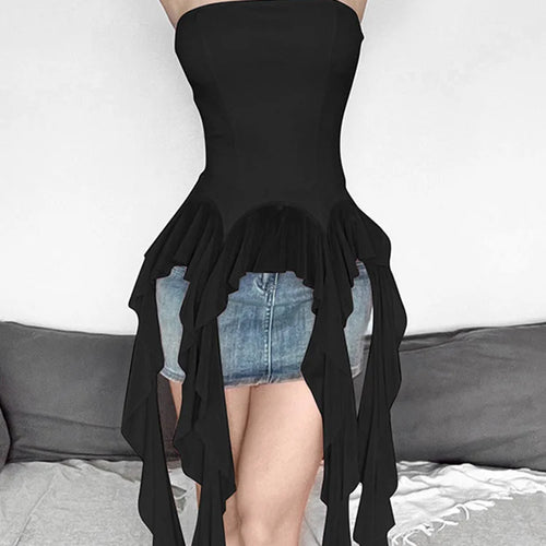 Load image into Gallery viewer, Summer Sexy Off-Shoulder Lace Women Crop Top 2025 Casual Strapless Halter Streetwear Fashion Club Party Lady Tank Top
