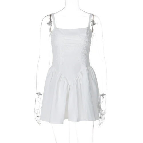 Load image into Gallery viewer, Backless Lace-up A-line Sexy Mini Dress For Women Fashion Spaghetti Strap Sleeveless Loose Club Party Dress Elegant
