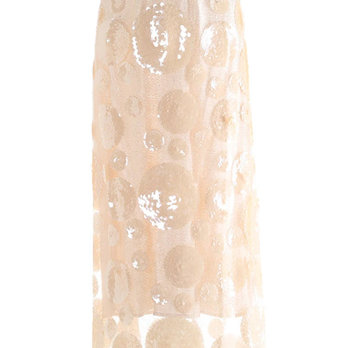 Load image into Gallery viewer, High Elastic Waist Black Sequin Floral Mesh Slit Elegant Half-body Skirt Women Fashion Tide New Spring Autumn 2025 1DJ0006
