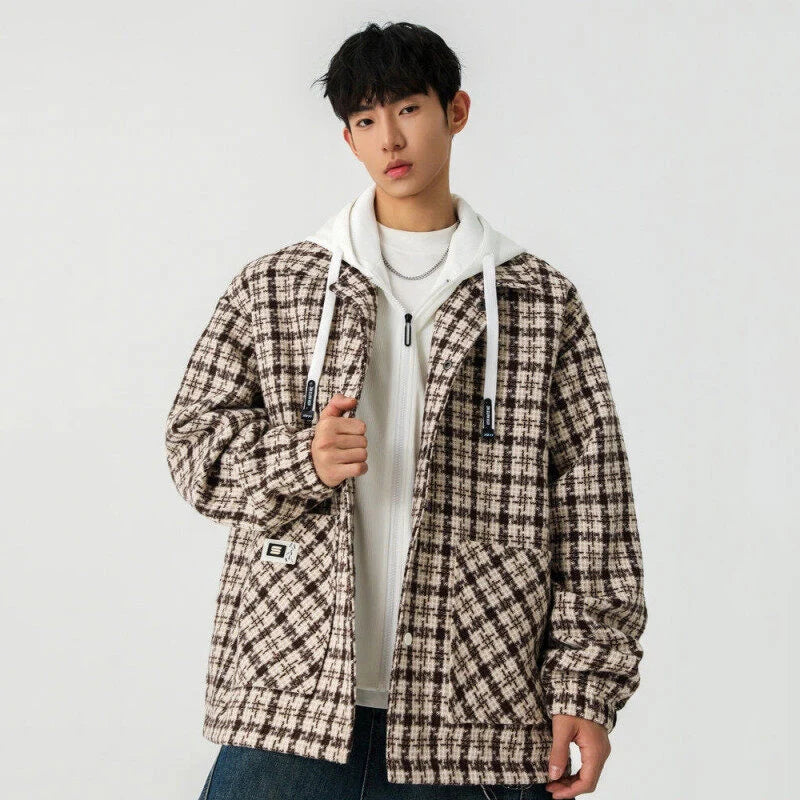 Male Hooded Jackets Spring New High Street Mulit Pockets Fashionable Jacket American Style Men's Wear Short Coat 9W1276