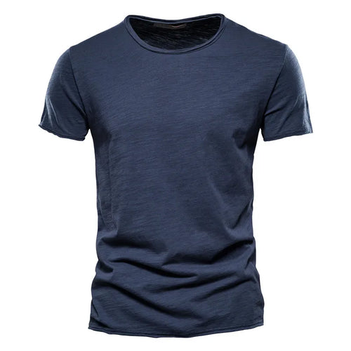 Load image into Gallery viewer, Brand Quality 100% Cotton Men T-shirt V-neck Fashion Design Slim Fit Soild T-shirts Male Tops Tees Short Sleeve T Shirt For Men v2
