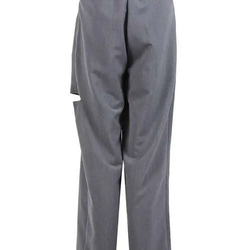 Load image into Gallery viewer, High Waist Gray Hollow Out PleatedCasual Pants New Loose Fit Trousers Women Fashion Tide Spring Autumn 2025 1DF4461
